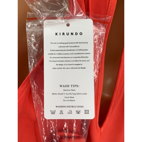 Kirundo Summer Halter Neck Sleeveless Mini Dress Loose‎ Tank Women's Size Small - Picture 4 of 7